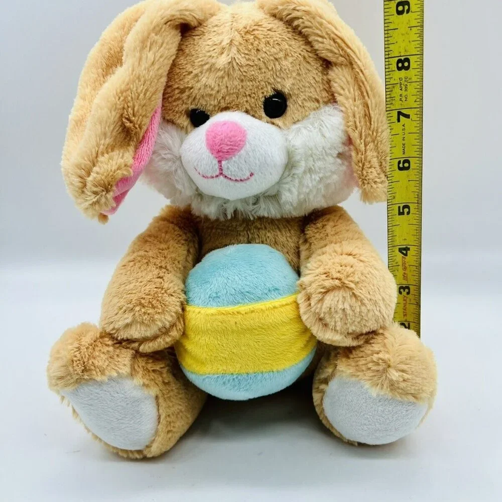 Animal Adventure Bunny Plush‎ with Easter Egg Rabbit Pink Ears 10” Soft Cuddly